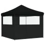 Pop-up-Faltzelt mit 2 schwarzen Seitenwänden von vidaXL, Zelte und Pavillons - Ref: Foro24-4004927, Preis: 143,97 €, Rabatt: %