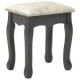 Gray paulownia wood dressing table and stool set 100x40x146cm by vidaXL, Bedroom Dressers - Ref: Foro24-289325, Price: 181,83...