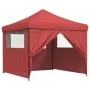 Tienda de fiesta plegable Pop-Up 4 paredes laterales burdeos de vidaXL, Carpas y cenadores - Ref: Foro24-4004931, Precio: 152...