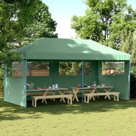 Pop-up-Faltzelt mit 3 Seitenwänden in Grün von vidaXL, Zelte und Pavillons - Ref: Foro24-4004944, Preis: 198,06 €, Rabatt: %
