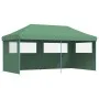 Pop-Up Folding Party Tent with 3 Side Walls Green by vidaXL, Tents and gazebos - Ref: Foro24-4004944, Price: 198,25 €, Discou...