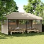 Pop-Up folding party tent with 3 taupe side walls by vidaXL, Tents and gazebos - Ref: Foro24-4004946, Price: 188,82 €, Discou...