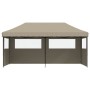 Pop-Up-Faltpartyzelt mit 3 taupefarbenen Seitenwänden von vidaXL, Zelte und Pavillons - Ref: Foro24-4004946, Preis: 206,04 €,...