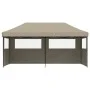 Pop-Up folding party tent with 3 taupe side walls by vidaXL, Tents and gazebos - Ref: Foro24-4004946, Price: 212,77 €, Discou...