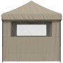Pop-Up-Faltpartyzelt mit 3 taupefarbenen Seitenwänden von vidaXL, Zelte und Pavillons - Ref: Foro24-4004946, Preis: 206,04 €,...