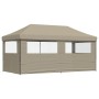 Pop-Up-Faltpartyzelt mit 3 taupefarbenen Seitenwänden von vidaXL, Zelte und Pavillons - Ref: Foro24-4004946, Preis: 206,04 €,...