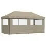 Pop-Up folding party tent with 3 taupe side walls by vidaXL, Tents and gazebos - Ref: Foro24-4004946, Price: 212,77 €, Discou...