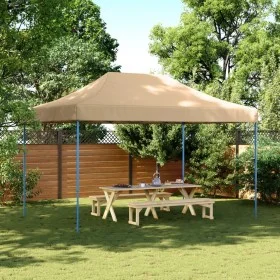Pop-Up folding party tent beige 440x292x315 cm by vidaXL, Tents and gazebos - Ref: Foro24-4004959, Price: 129,92 €, Discount: %