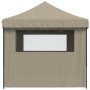 Pop-Up-Faltpartyzelt mit 4 taupefarbenen Seitenwänden von vidaXL, Zelte und Pavillons - Ref: Foro24-4004978, Preis: 162,59 €,...