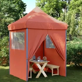 Pop-Up Folding Party Tent 4 Terracotta Side Walls by vidaXL, Tents and gazebos - Ref: Foro24-4005005, Price: 140,49 €, Discou...