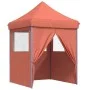 Pop-Up Folding Party Tent 4 Terracotta Side Walls by vidaXL, Tents and gazebos - Ref: Foro24-4005005, Price: 140,49 €, Discou...