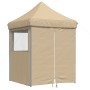 Pop-up-Faltzelt mit 4 beigen Seitenwänden von vidaXL, Zelte und Pavillons - Ref: Foro24-4004999, Preis: 143,75 €, Rabatt: %