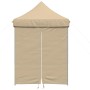Pop-up-Faltzelt mit 4 beigen Seitenwänden von vidaXL, Zelte und Pavillons - Ref: Foro24-4004999, Preis: 143,75 €, Rabatt: %