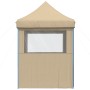 Pop-up-Faltzelt mit 4 beigen Seitenwänden von vidaXL, Zelte und Pavillons - Ref: Foro24-4004999, Preis: 143,75 €, Rabatt: %
