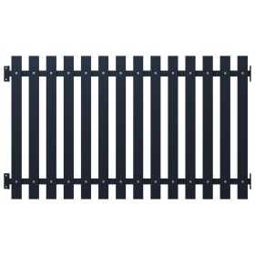 Anthracite powder coated steel fence panel 170.5x75 cm by vidaXL, fence panels - Ref: Foro24-146475, Price: 149,83 €, Discoun...