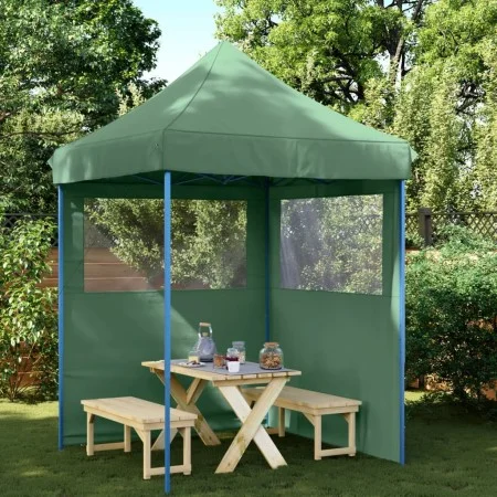 Pop-Up Folding Party Tent with 2 Side Walls Green by vidaXL, Tents and gazebos - Ref: Foro24-4004992, Price: 120,71 €, Discou...