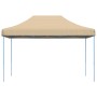 Tienda de fiesta plegable Pop-Up beige 410x279x315 cm de vidaXL, Carpas y cenadores - Ref: Foro24-4005007, Precio: 117,21 €, ...