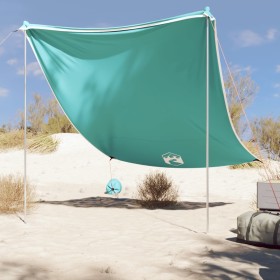 Toldo de playa con anclas de arena verde 214x236 cm