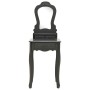 Schminktisch-Set mit Hocker aus grauem Paulownia-Holz, 50x59x136 cm. von vidaXL, Schlafzimmerkommoden - Ref: Foro24-289313, P...