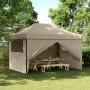 Pop-Up-Faltpartyzelt mit 4 taupefarbenen Seitenwänden von vidaXL, Zelte und Pavillons - Ref: Foro24-4005026, Preis: 190,07 €,...