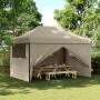 Pop-Up-Faltpartyzelt mit 4 taupefarbenen Seitenwänden von vidaXL, Zelte und Pavillons - Ref: Foro24-4005026, Preis: 191,17 €,...