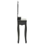Schminktisch-Set mit Hocker aus grauem Paulownia-Holz, 50x59x136 cm. von vidaXL, Schlafzimmerkommoden - Ref: Foro24-289313, P...