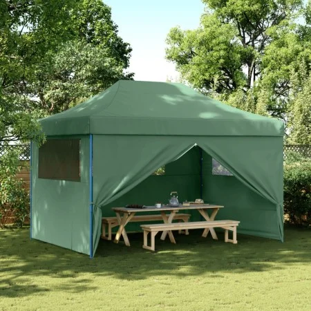 Pop-Up Folding Party Tent with 4 Side Walls Green by vidaXL, Tents and gazebos - Ref: Foro24-4005024, Price: 186,13 €, Discou...