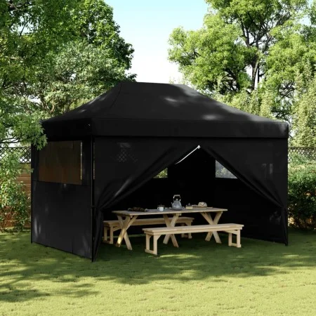 Pop-Up Folding Party Tent with 4 Black Side Walls by vidaXL, Tents and gazebos - Ref: Foro24-4005030, Price: 227,69 €, Discou...