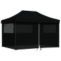 Pop-Up Folding Party Tent with 4 Black Side Walls by vidaXL, Tents and gazebos - Ref: Foro24-4005030, Price: 187,57 €, Discou...