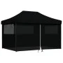 Pop-Up Folding Party Tent with 4 Black Side Walls by vidaXL, Tents and gazebos - Ref: Foro24-4005030, Price: 227,69 €, Discou...