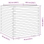 Impregnated pine wood planter 70x70x72 cm by vidaXL, Pots and planters - Ref: Foro24-3282623, Price: 231,05 €, Discount: %