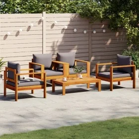 Garden sofa set with cushions 5 pieces solid acacia wood by vidaXL, Garden sets - Ref: Foro24-3214847, Price: 478,37 €, Disco...