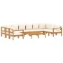 Set de sofás de jardín con cojines 8 pzas madera maciza acacia de vidaXL, Conjuntos de jardín - Ref: Foro24-3214853, Precio: ...