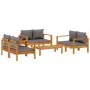 Garden sofa set with cushions 5 pieces solid acacia wood by vidaXL, Garden sets - Ref: Foro24-3214845, Price: 653,17 €, Disco...