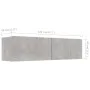 Concrete gray plywood TV cabinet 120x30x30 cm by vidaXL, TV Furniture - Ref: Foro24-801494, Price: 54,68 €, Discount: %
