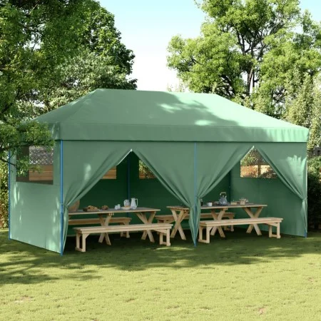 Pop-Up Folding Party Tent with 4 Side Walls Green by vidaXL, Tents and gazebos - Ref: Foro24-4004952, Price: 230,11 €, Discou...