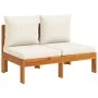 Garden sofa set with cushions 5 pieces solid acacia wood by vidaXL, Garden sets - Ref: Foro24-3214858, Price: 634,72 €, Disco...