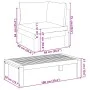 Gartensofa-Set mit Kissen 5-teilig aus massivem Akazienholz von vidaXL, Gartensets - Ref: Foro24-3214858, Preis: 634,72 €, Ra...