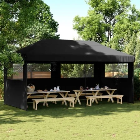 Pop-Up Folding Party Tent with 3 Black Side Walls by vidaXL, Tents and gazebos - Ref: Foro24-4004950, Price: 198,68 €, Discou...
