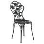 Sillas de bistró 2 unidades aluminio fundido negro de vidaXL, Sillas de jardín - Ref: Foro24-317750, Precio: 163,75 €, Descue...
