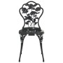 Sillas de bistró 2 unidades aluminio fundido negro de vidaXL, Sillas de jardín - Ref: Foro24-317750, Precio: 163,75 €, Descue...