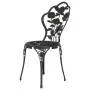 Bistrostühle 2 Stk. Aluminiumguss schwarz von vidaXL, Gartenstühle - Ref: Foro24-317750, Preis: 153,85 €, Rabatt: %