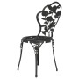 Sillas de bistró 2 unidades aluminio fundido negro de vidaXL, Sillas de jardín - Ref: Foro24-317750, Precio: 163,75 €, Descue...