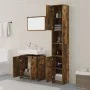Set de muebles baño 3 pzas madera contrachapada roble ahumado de vidaXL, Muebles de baño - Ref: Foro24-3152716, Precio: 135,4...
