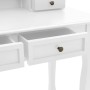 Dressing table set with white paulownia wood and stool, measuring 100x40x146cm. by vidaXL, Bedroom Dressers - Ref: Foro24-289...