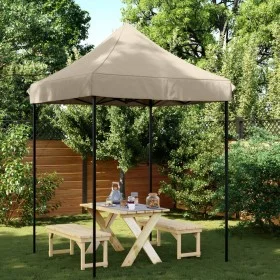 Pop-Up taupe folding party tent 200x200x306 cm by vidaXL, Tents and gazebos - Ref: Foro24-4004986, Price: 89,90 €, Discount: %