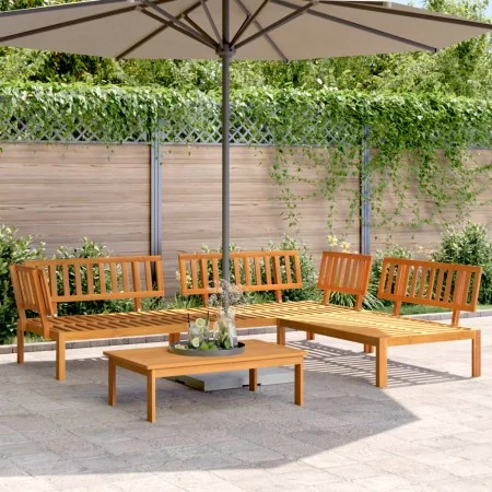 Garden pallet sofa set 4 pieces solid acacia wood by vidaXL, Outdoor sofas - Ref: Foro24-3209436, Price: 472,95 €, Discount: %