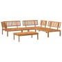 Garden pallet sofa set 4 pieces solid acacia wood by vidaXL, Outdoor sofas - Ref: Foro24-3209436, Price: 492,46 €, Discount: %