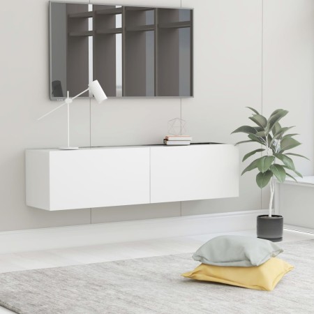 Weißer TV-Schrank aus Holzwerkstoff, 120 x 30 x 30 cm von vidaXL, TV-Möbel - Ref: Foro24-801490, Preis: 74,37 €, Rabatt: %