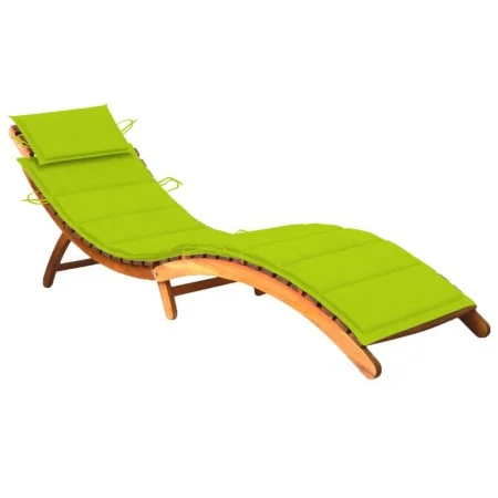 Gartenliege mit Kissen aus massivem Akazienholz von vidaXL, Liegen - Ref: Foro24-3061583, Preis: 194,37 €, Rabatt: %
